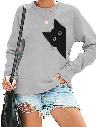 Womens Fashion Solid-color Crew-neck Long-sleeve Top