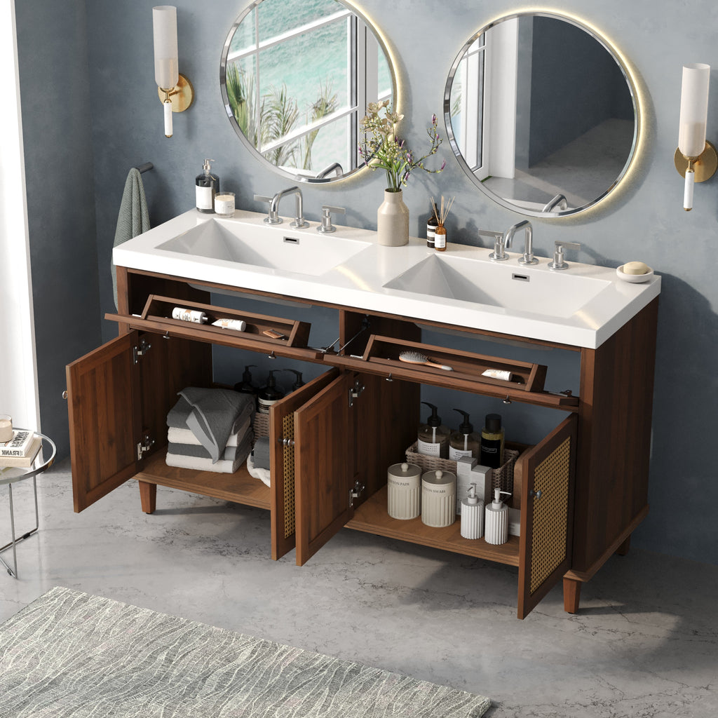 60 Inch Bathroom Vanity with Double Sink