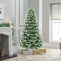 7FT Artificial Christmas Tree - White-Tipped Design