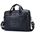Full-grain Leather Large-capacity Men's Briefcase
