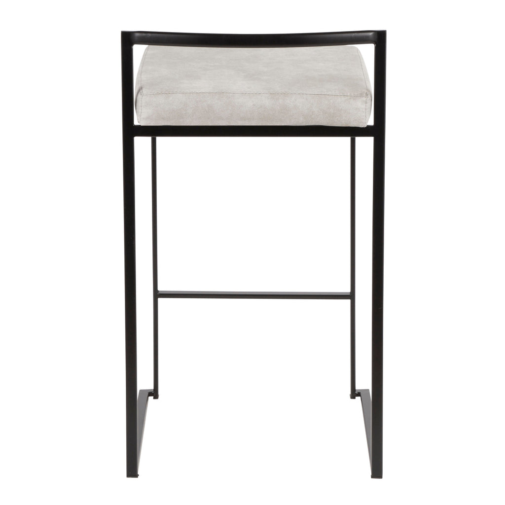 26" Contemporary Stackable Counter Stool Set