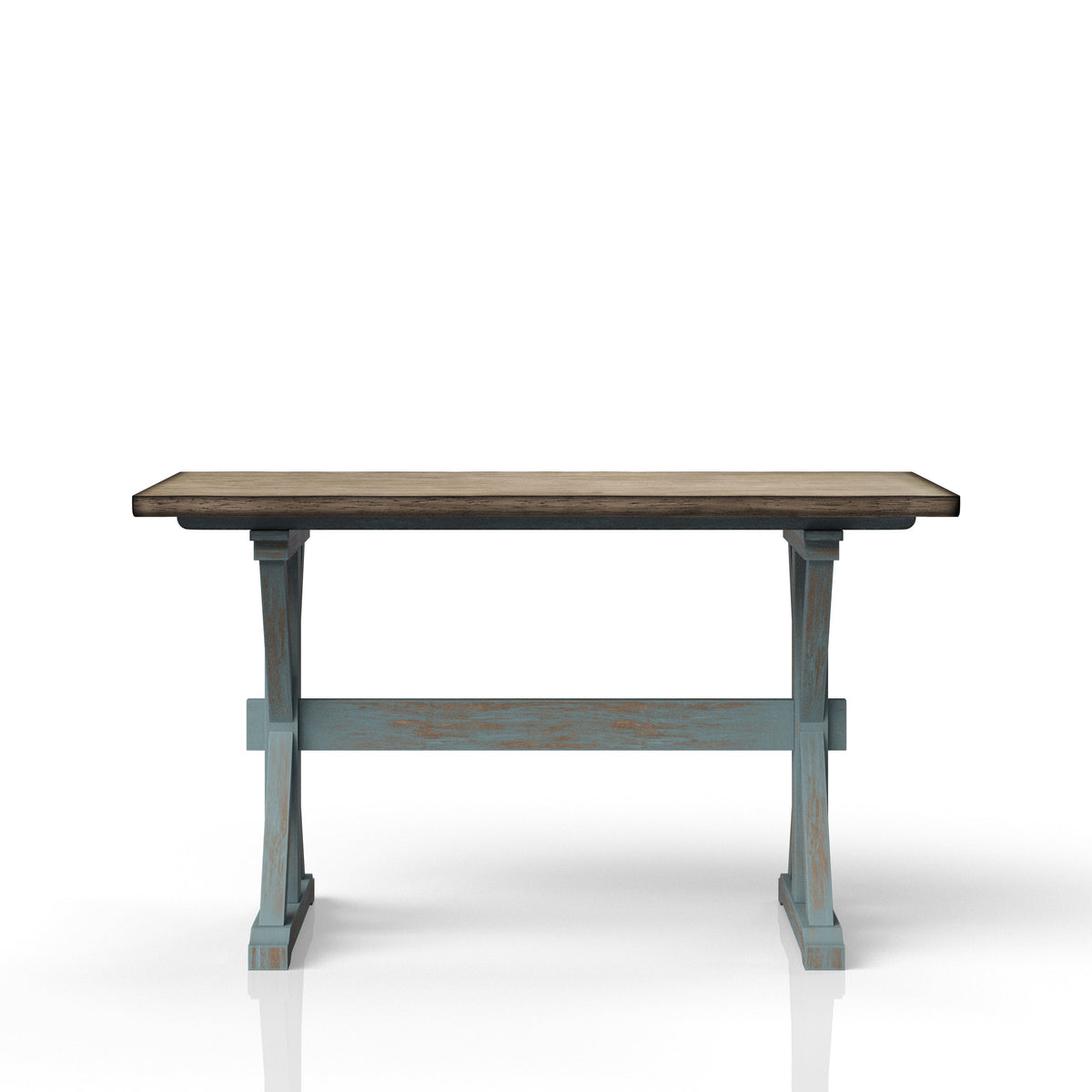 X Based Counter Height Casual Dining Table