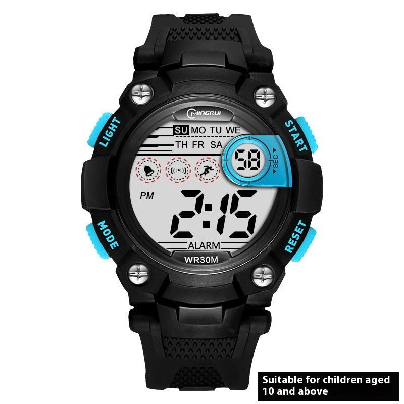 Waterproof Anti-fall Multifunctional Sports Student Electronic Watch