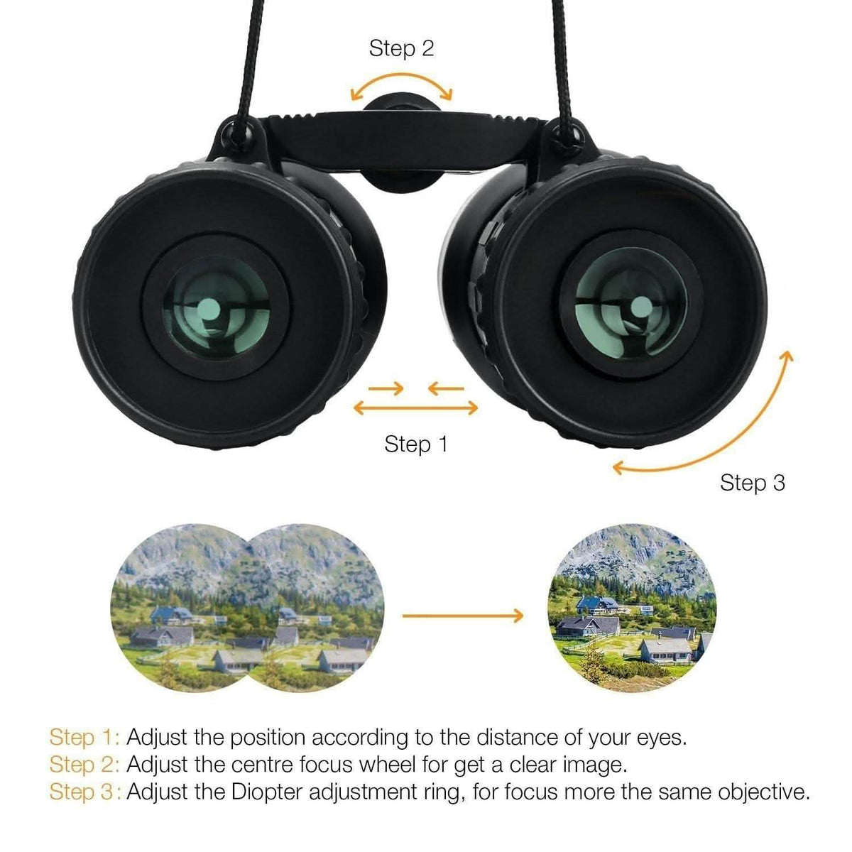 8x21 Small Compact Lightweight Binoculars