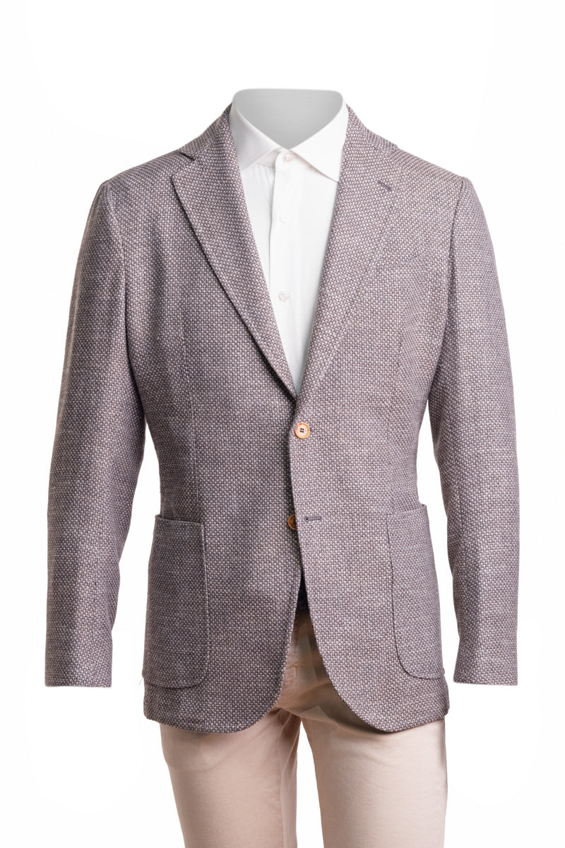 Sartorio Birdseye Virgin Wool-Silk-Cotton Sport Jacket