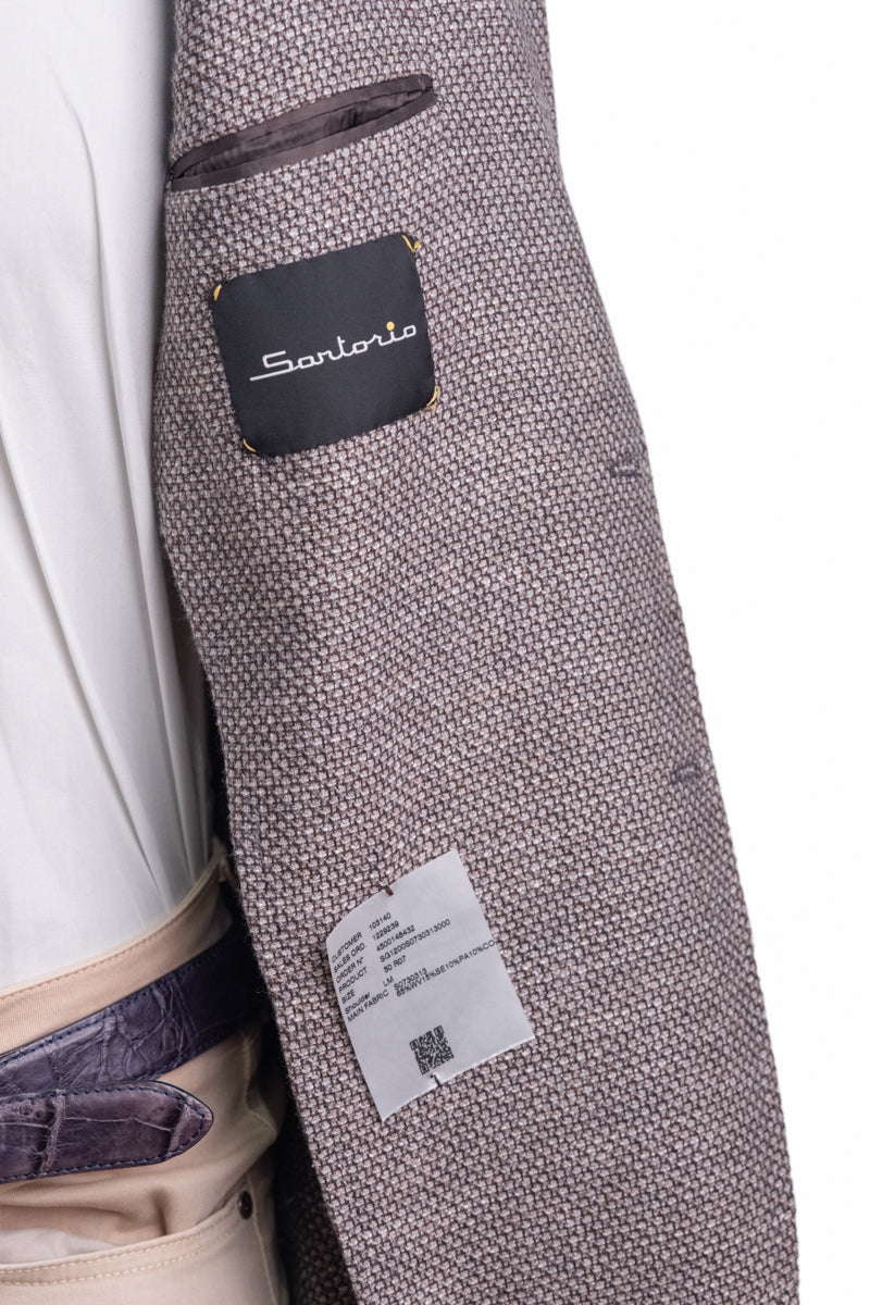 Sartorio Birdseye Virgin Wool-Silk-Cotton Sport Jacket