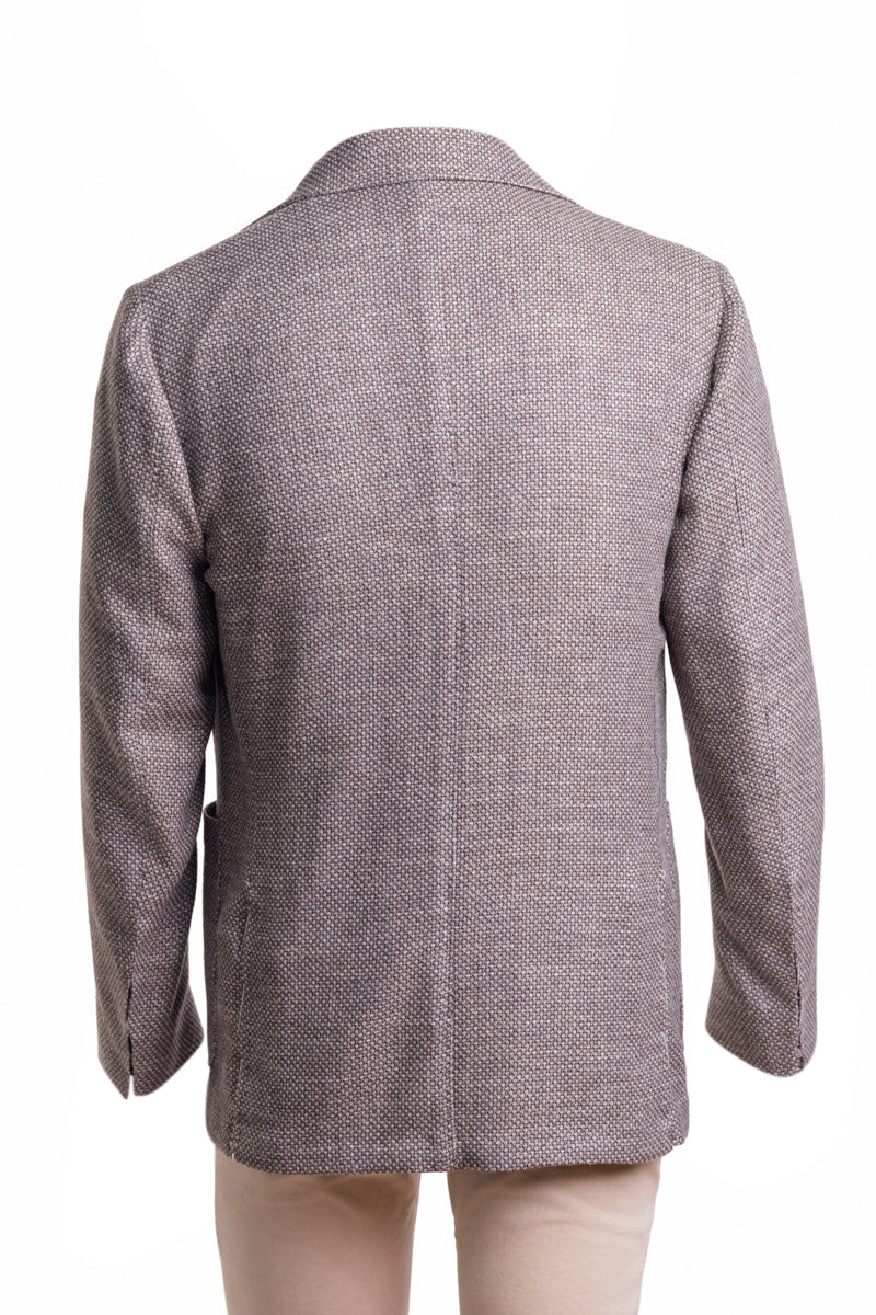 Sartorio Birdseye Virgin Wool-Silk-Cotton Sport Jacket