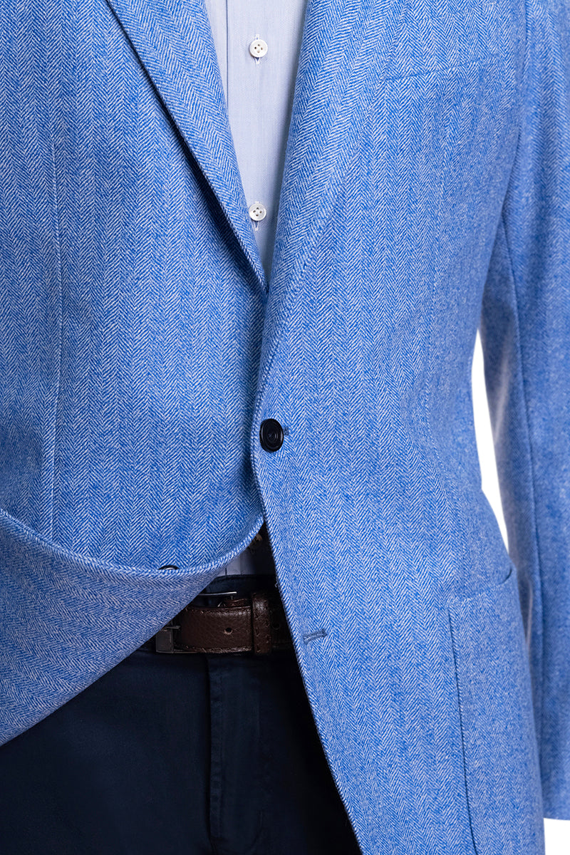 Sartorio Herringbone Virgin Wool Sport Jacket