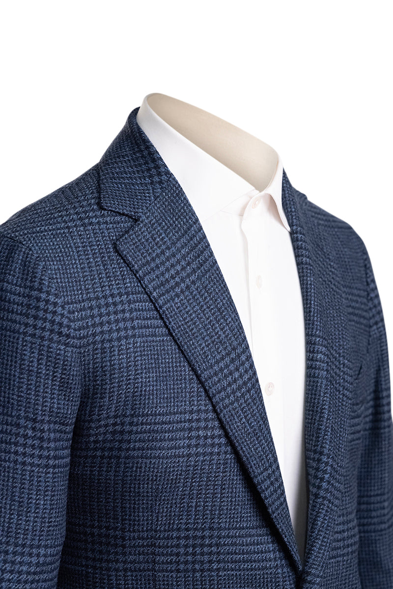 Sartorio Prince of Wales Wool-Cashmere Sport Jacket