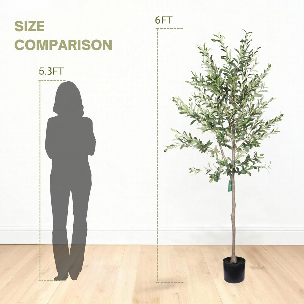 6FT Artificial Olive Tree