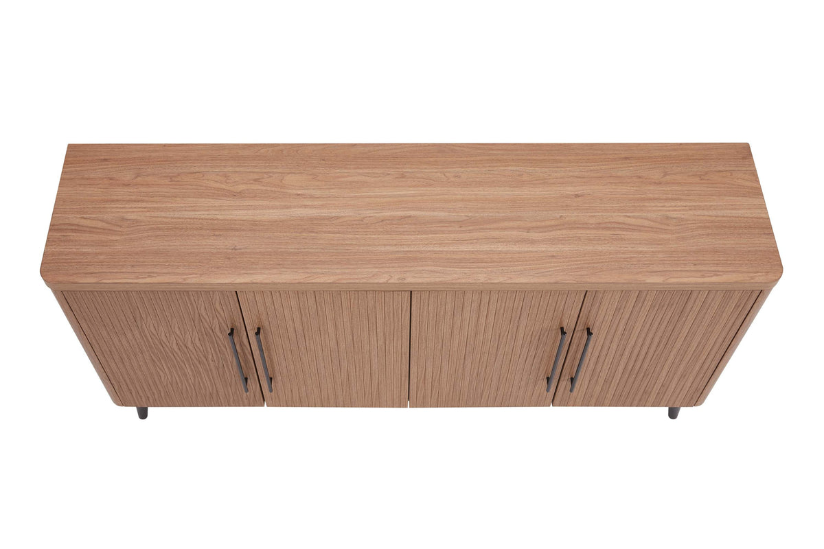 Jodie 65" Fluted Sideboard in Maple