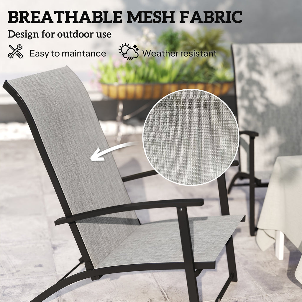 Outsunny Folding Patio Chairs Set of 2