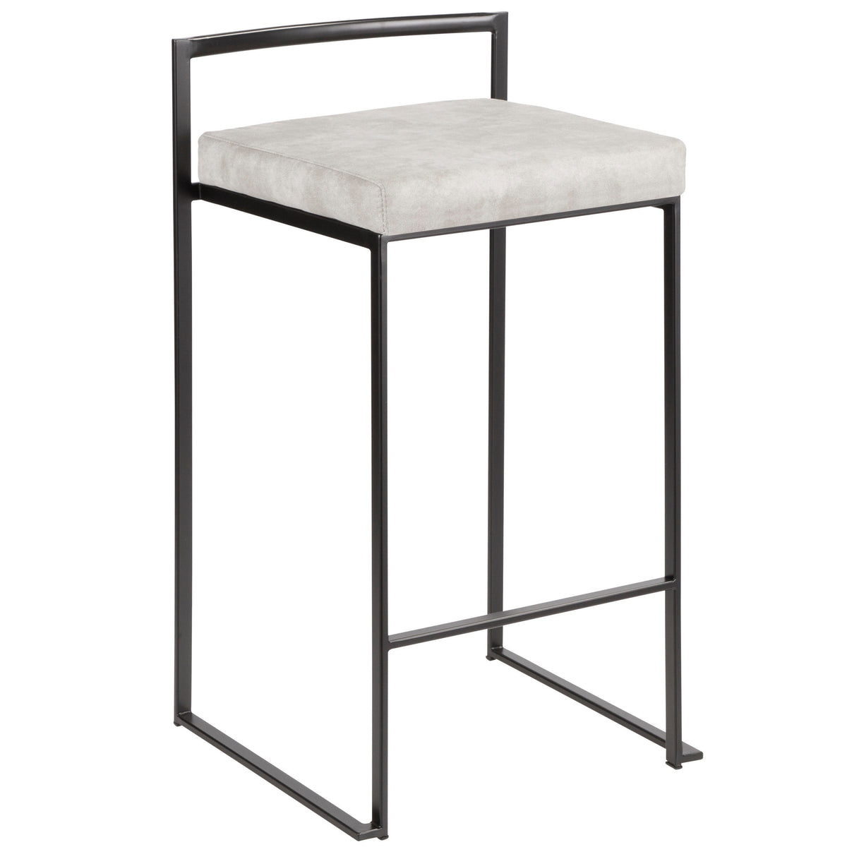 26" Contemporary Stackable Counter Stool Set