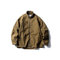 Personality Worn Looking Washed-out High Street Turn-down Collar Coat