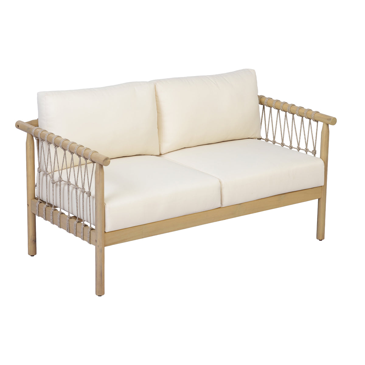 Light Teak Acacia Wood Patio Seating