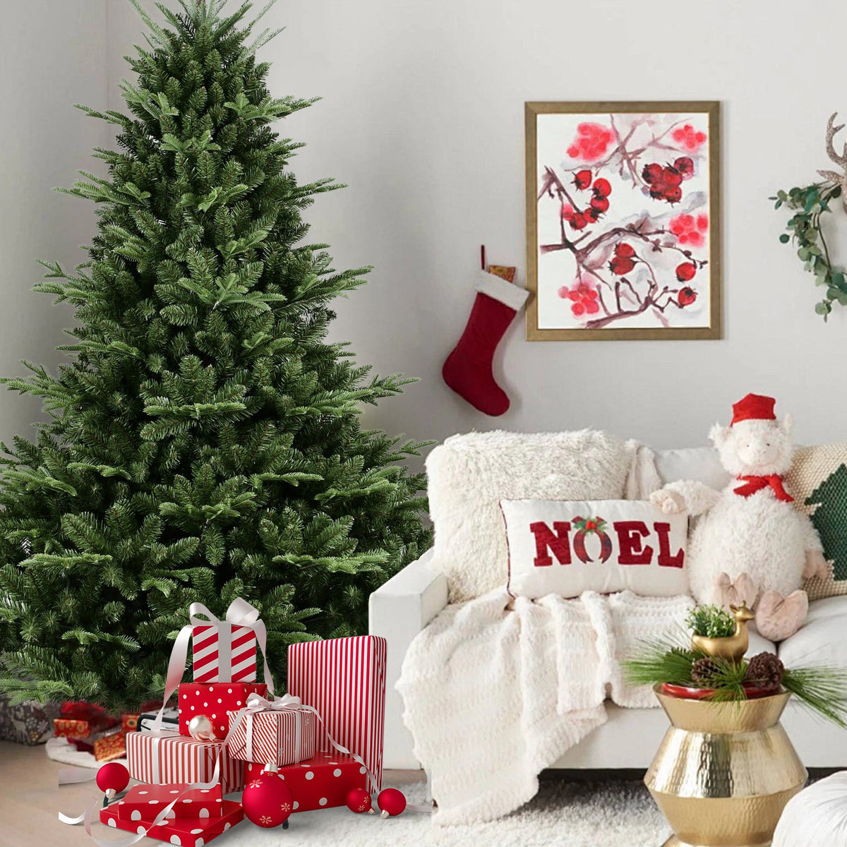 6FT Full-Shaped Christmas Tree with 1673 Tips