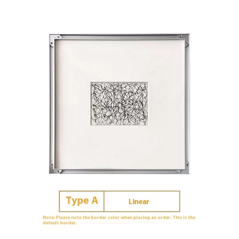 Modern Simple Black And White Line Decorative Painting