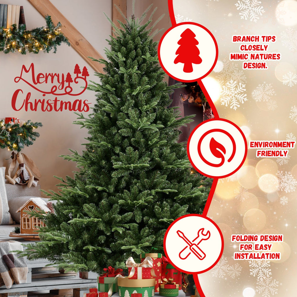 6FT Full-Shaped Christmas Tree with 1673 Tips