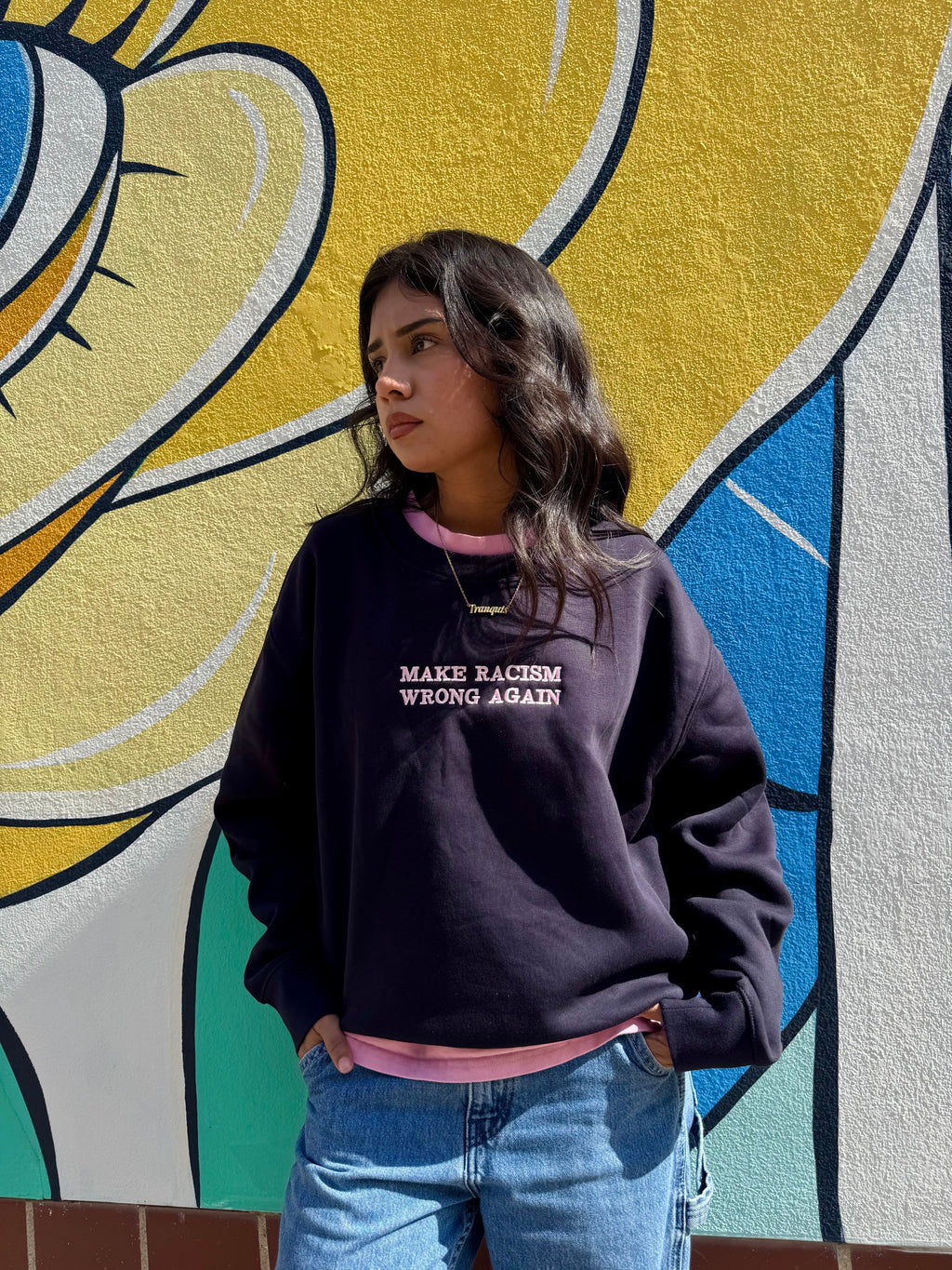 Anti-Rac*sm Navy Sweatshirt