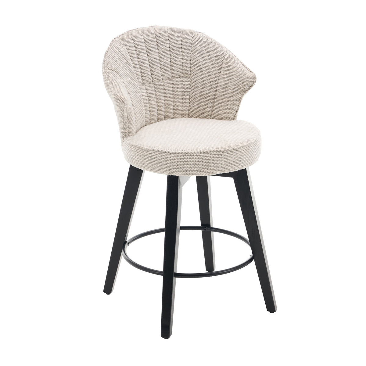 Wing Back Swivel Bar Stools Set of 2
