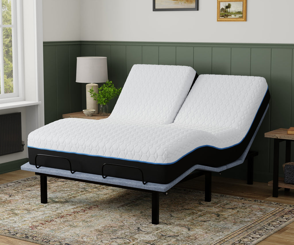 Copper Lux 12" Split Top King Soft Memory Foam Mattress
