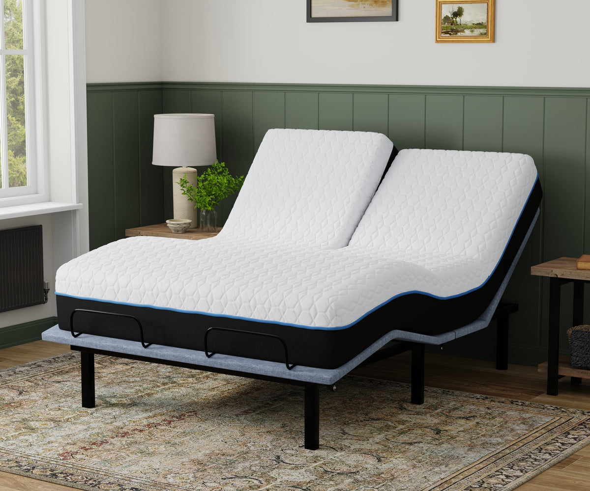 Copper Lux 12" Split Top King Soft Memory Foam Mattress