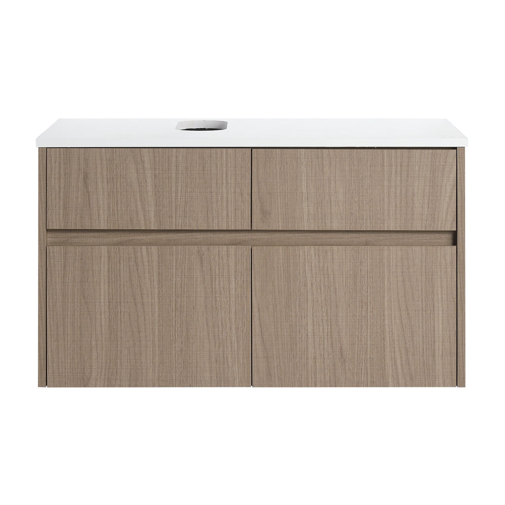 32 Inch Wall-Mounted Bathroom Vanity