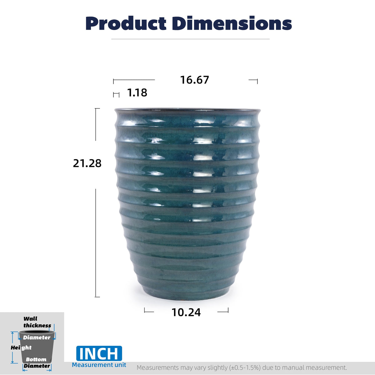 Handmade Deep Garden Pot
