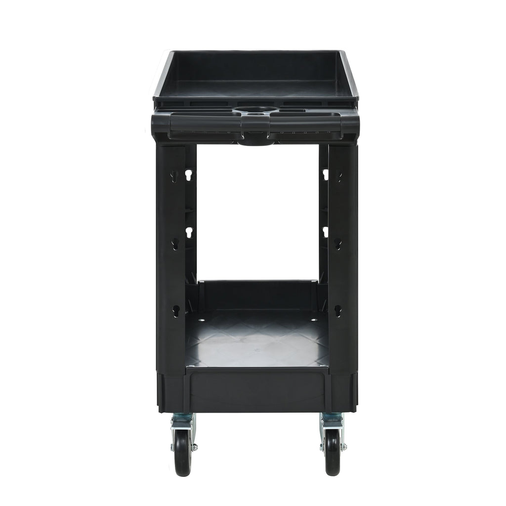Two-Shelf Utility Cart with Wheels