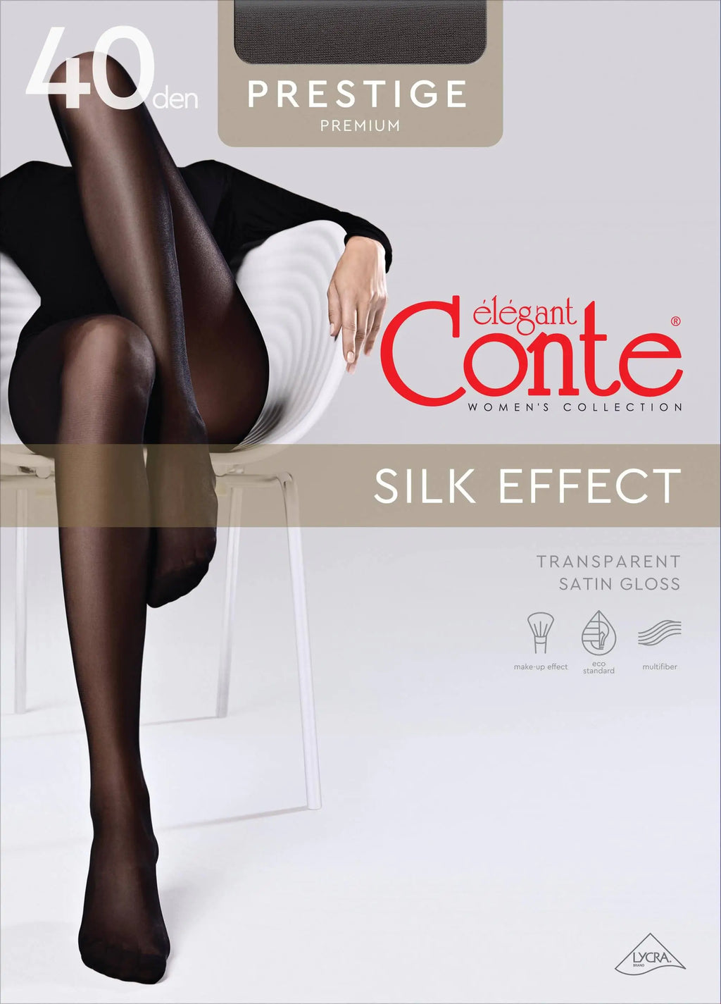Tights Conte Prestige 40 Den - Sheer to Waist Noble Shine