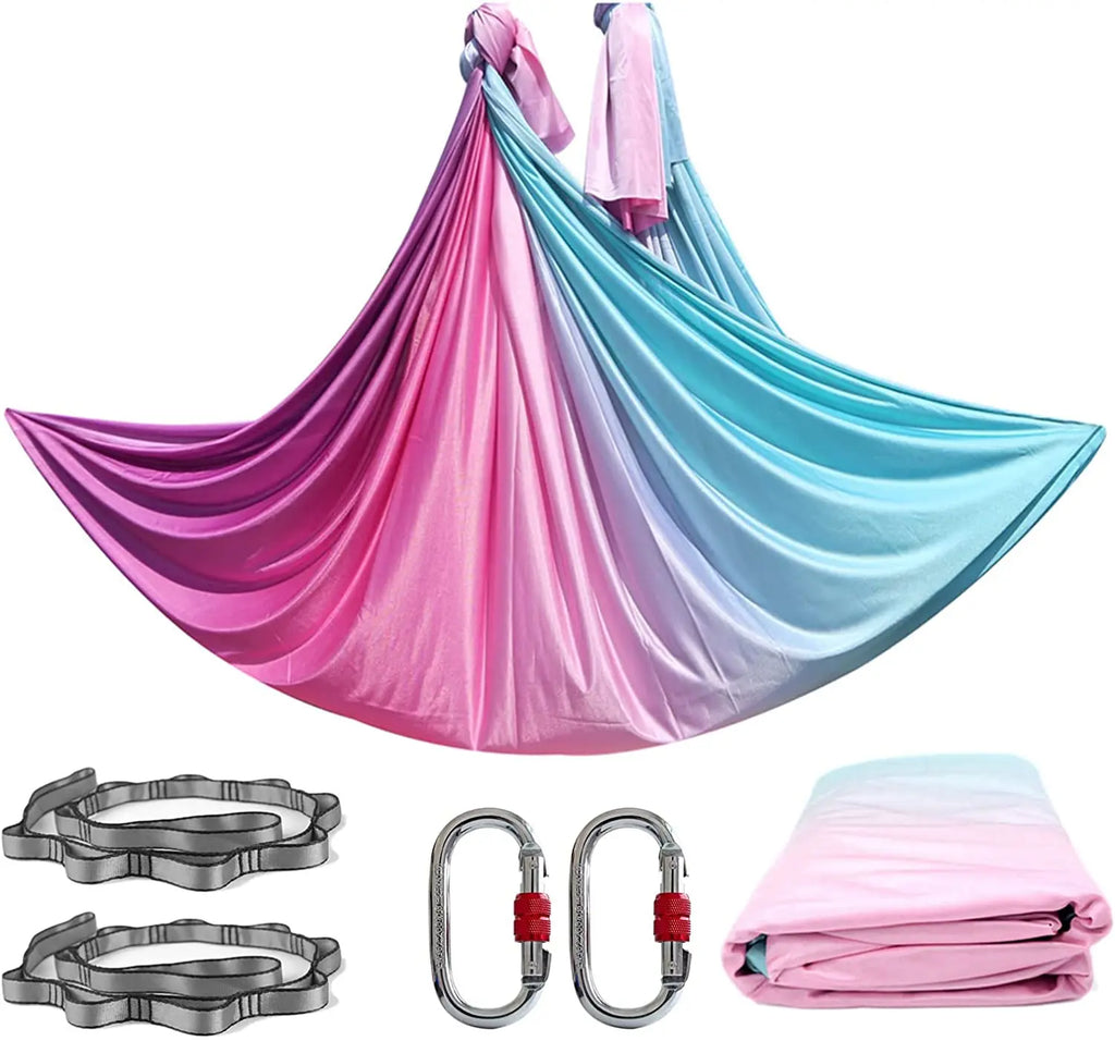 Versatile Aerial Yoga Apparatus for Home or Studio Use