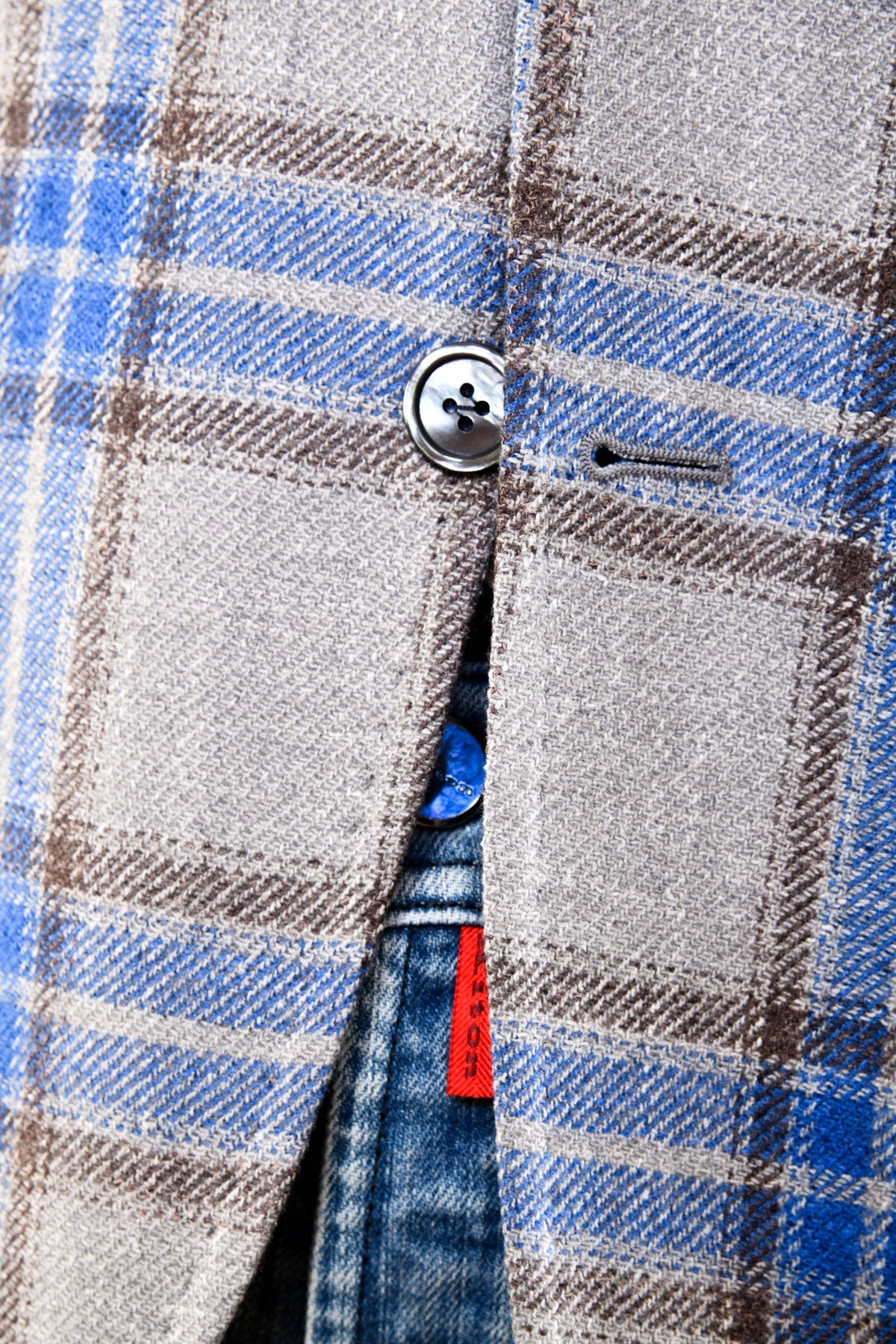 Sartorio Plaid Virgin Wool Sport Jacket