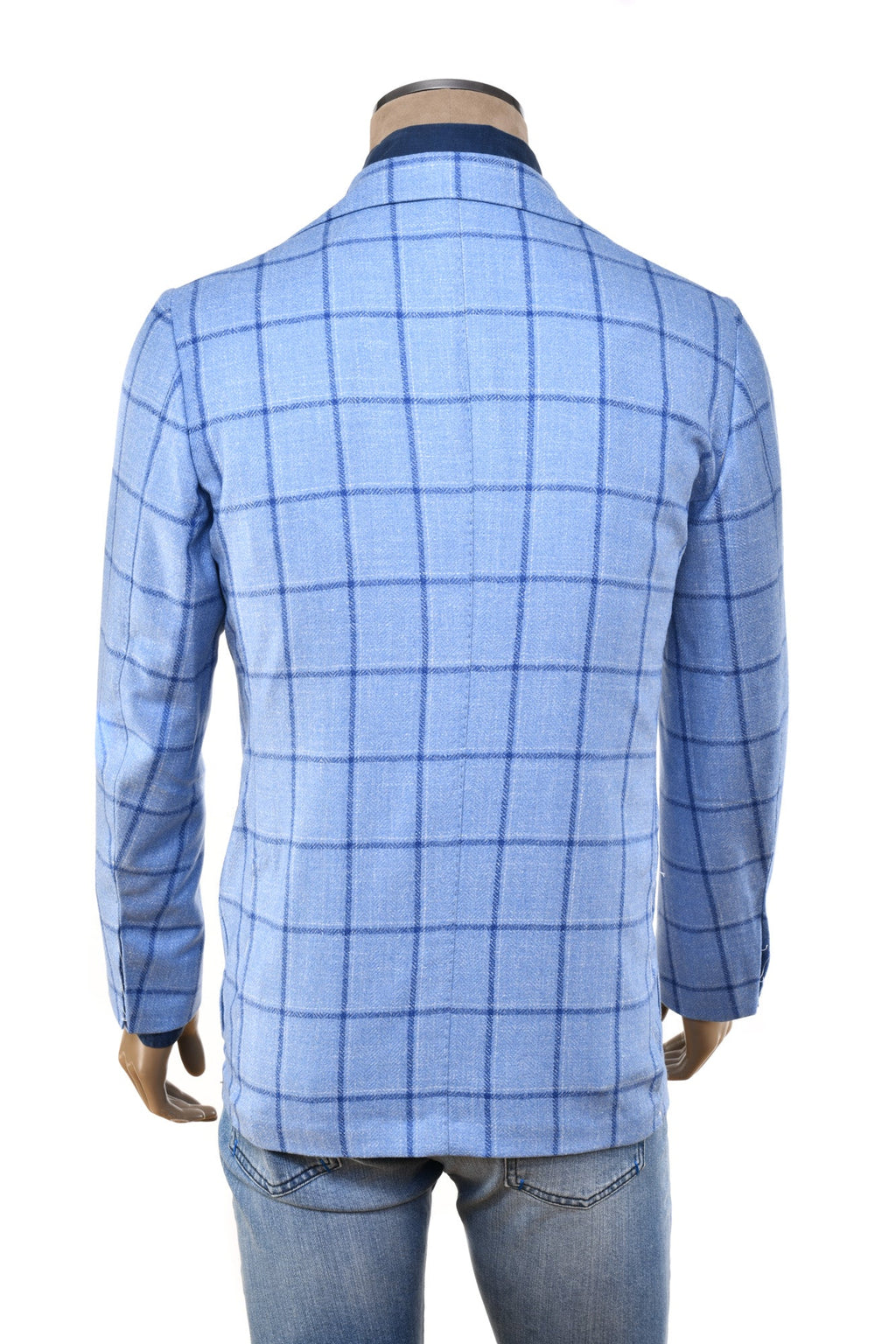 Sartorio Windowpane Virgin Wool-Silk Sport Jacket