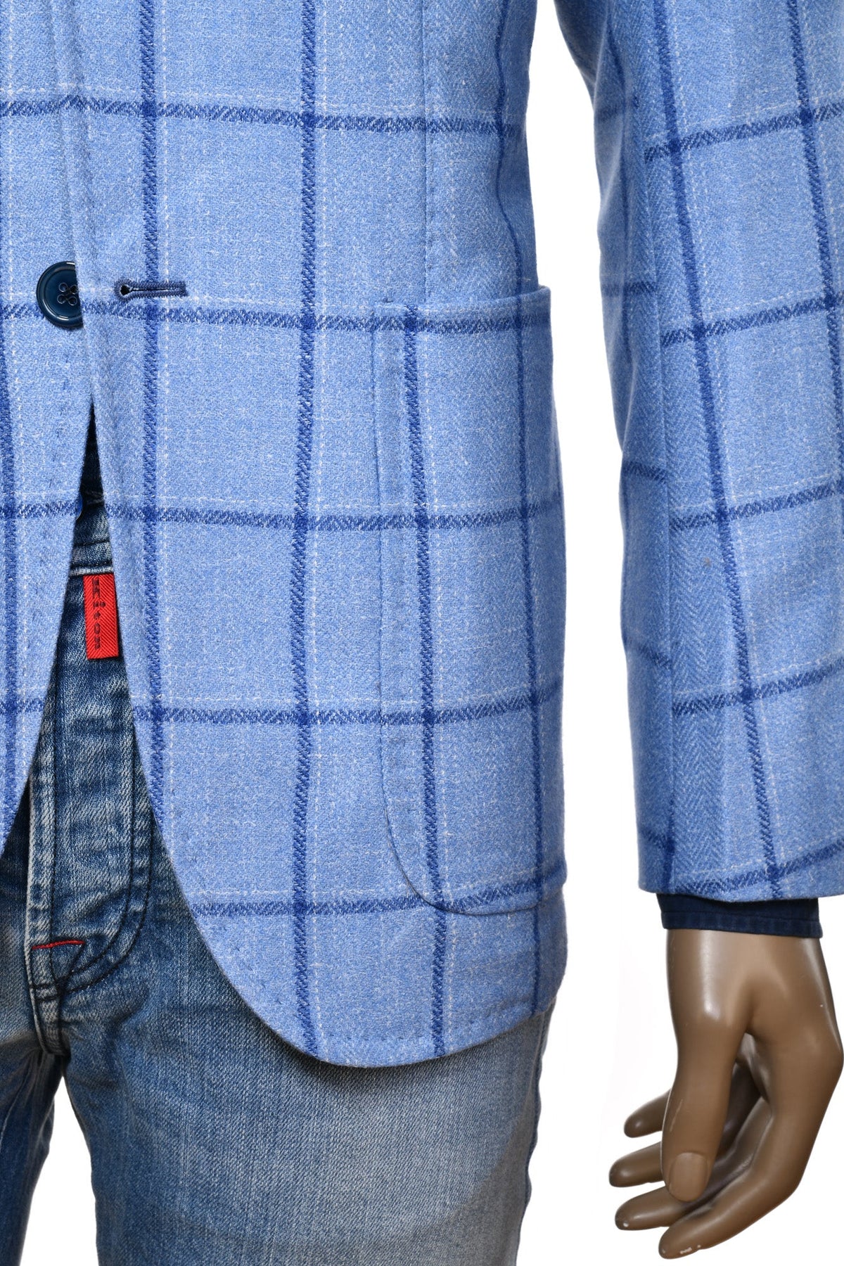 Sartorio Windowpane Virgin Wool-Silk Sport Jacket