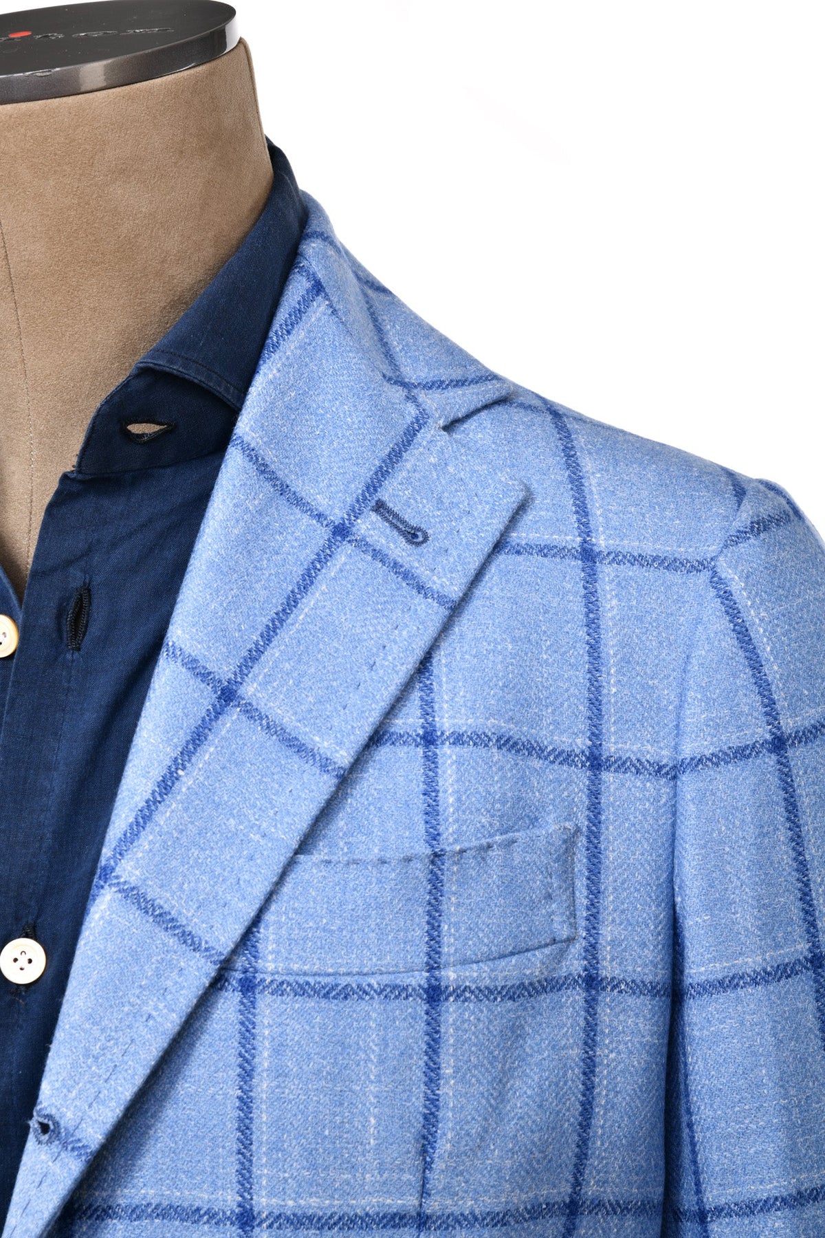 Sartorio Windowpane Virgin Wool-Silk Sport Jacket