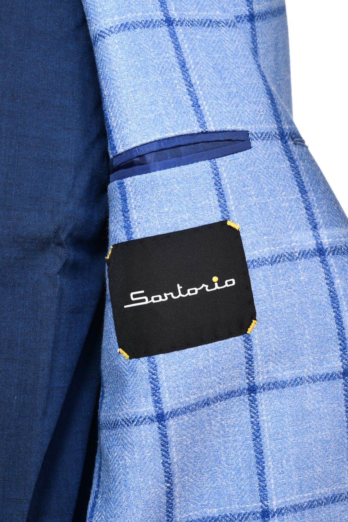 Sartorio Windowpane Virgin Wool-Silk Sport Jacket