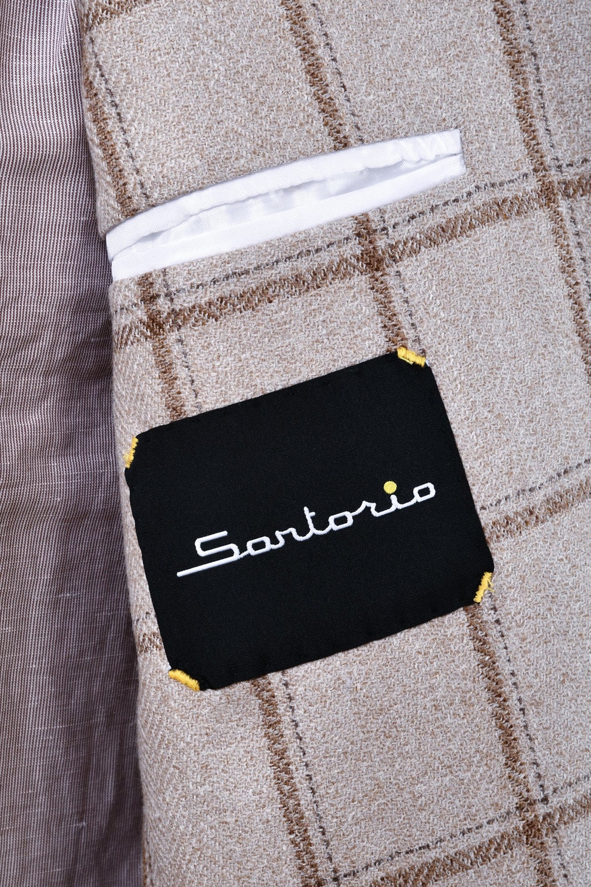 Sartorio Windowpane Virgin Wool-Silk Sport Jacket