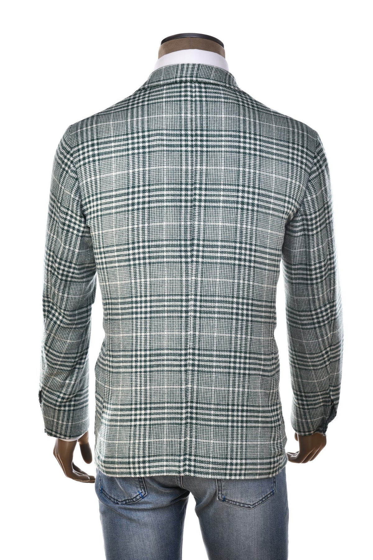 Sartorio Glen Check Plaid Wool-Silk Sport Jacket