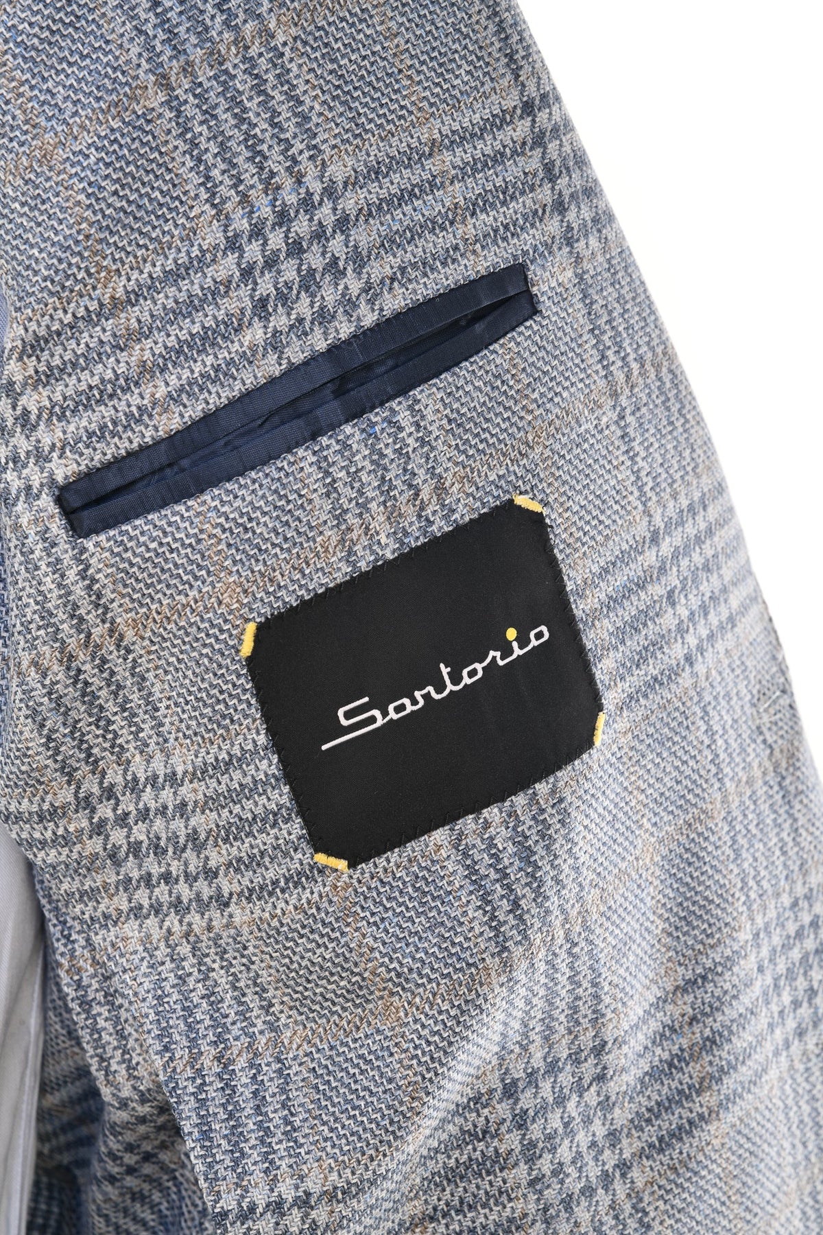 Sartorio Prince of Wales Wool-Silk Sport Jacket