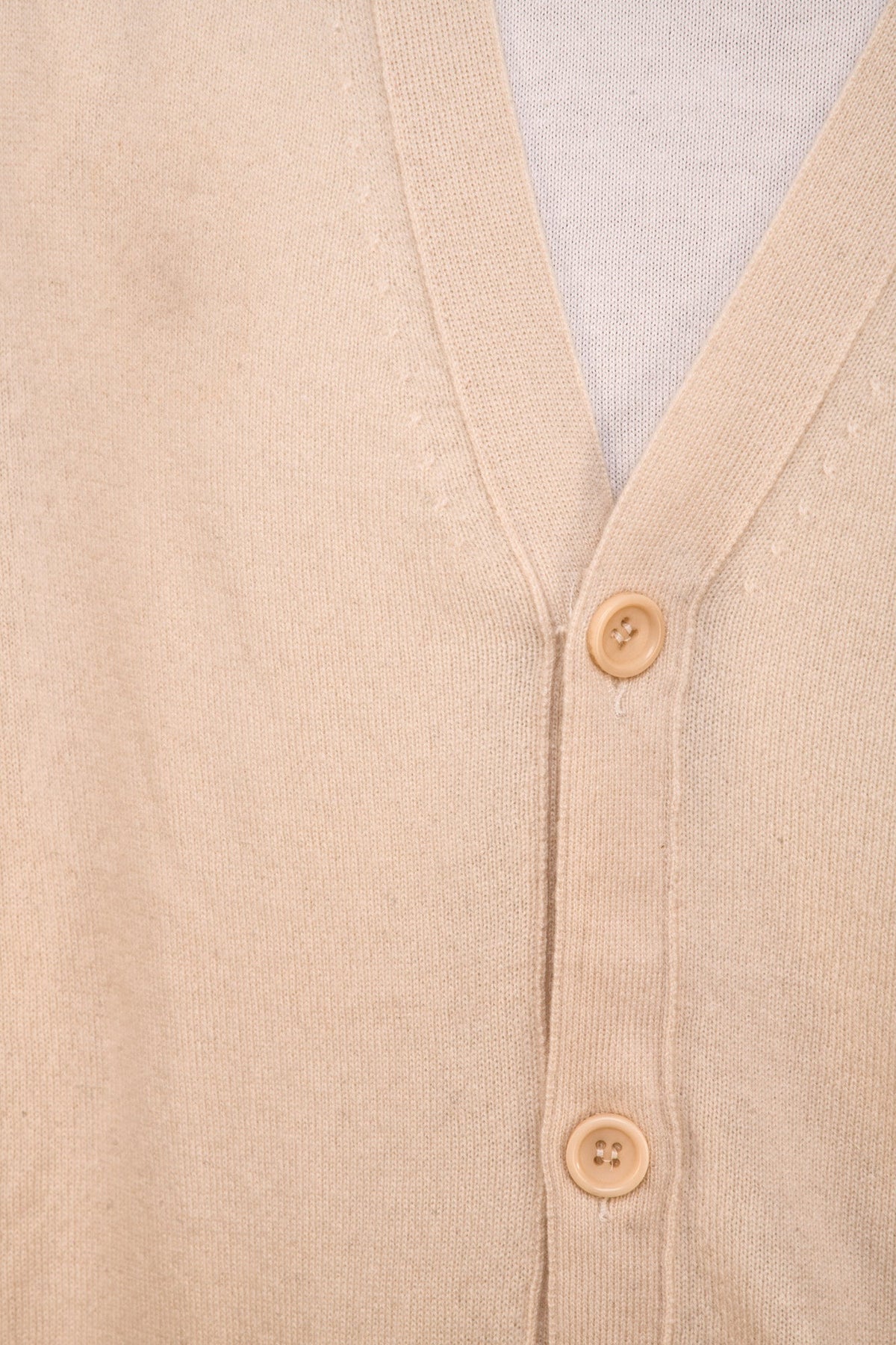 Manrico Cashmere Button Down V-Neck Cardigan