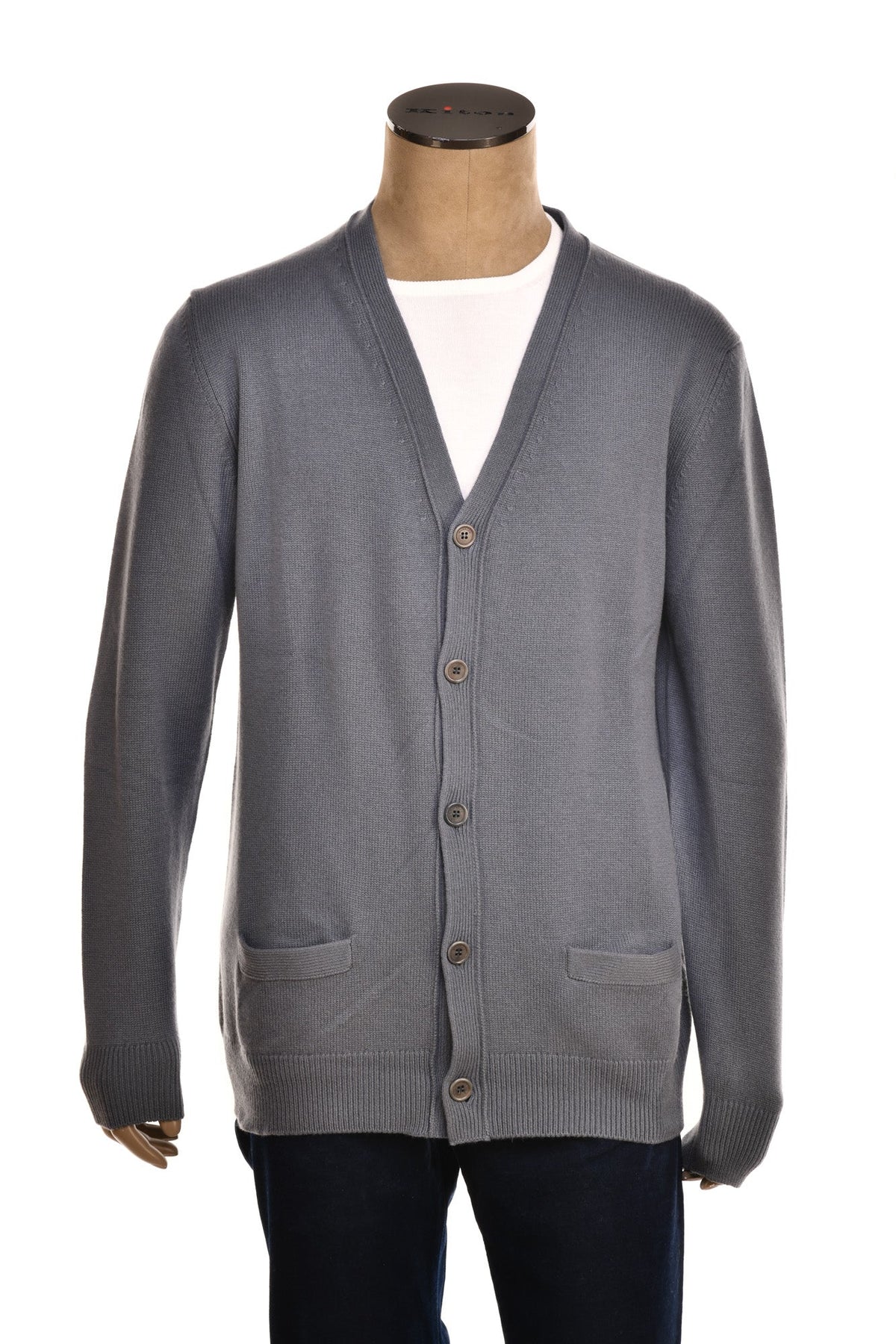 Manrico Cashmere Button Down V-Neck Cardigan