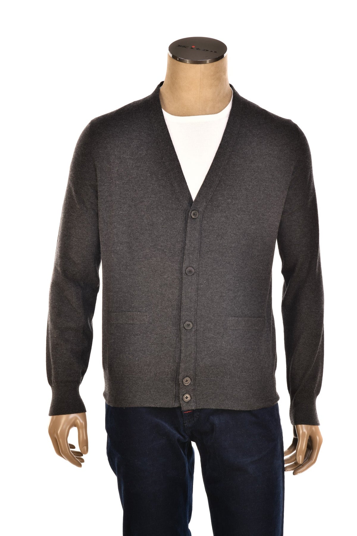 Manrico Cashmere Button Down V-Neck Cardigan