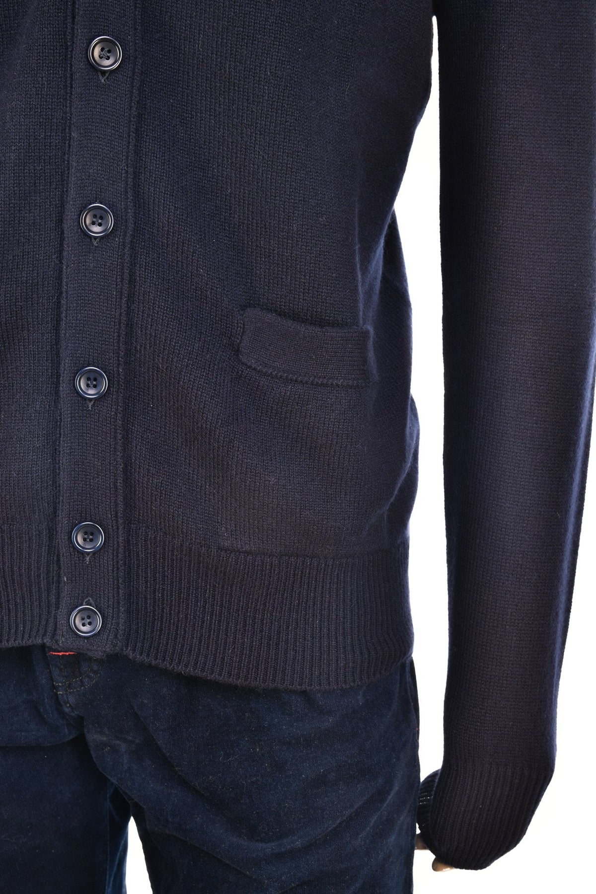 Manrico Cashmere Button Down V-Neck Cardigan