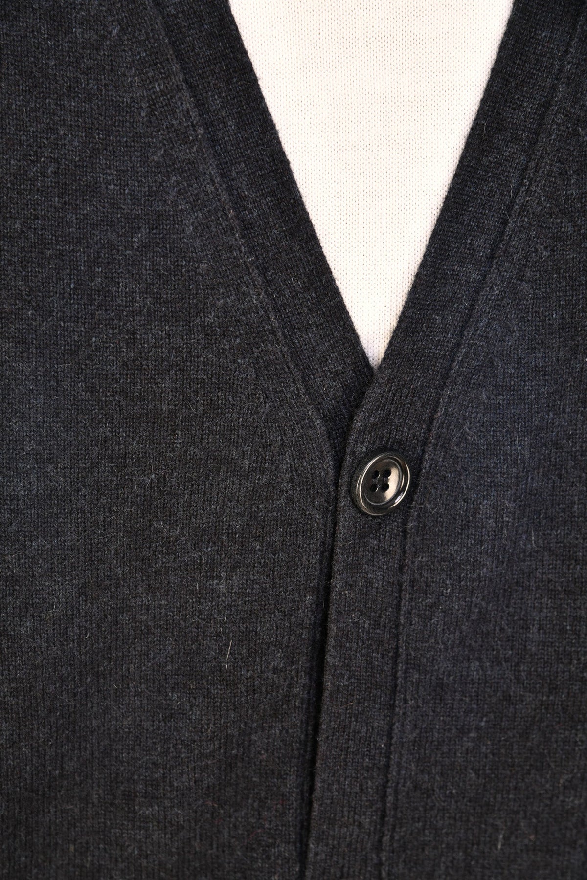Manrico Cashmere Button Down V-Neck Cardigan
