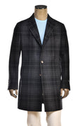 Fiore di Napoli Plaid Wool-Cashmere Overcoat