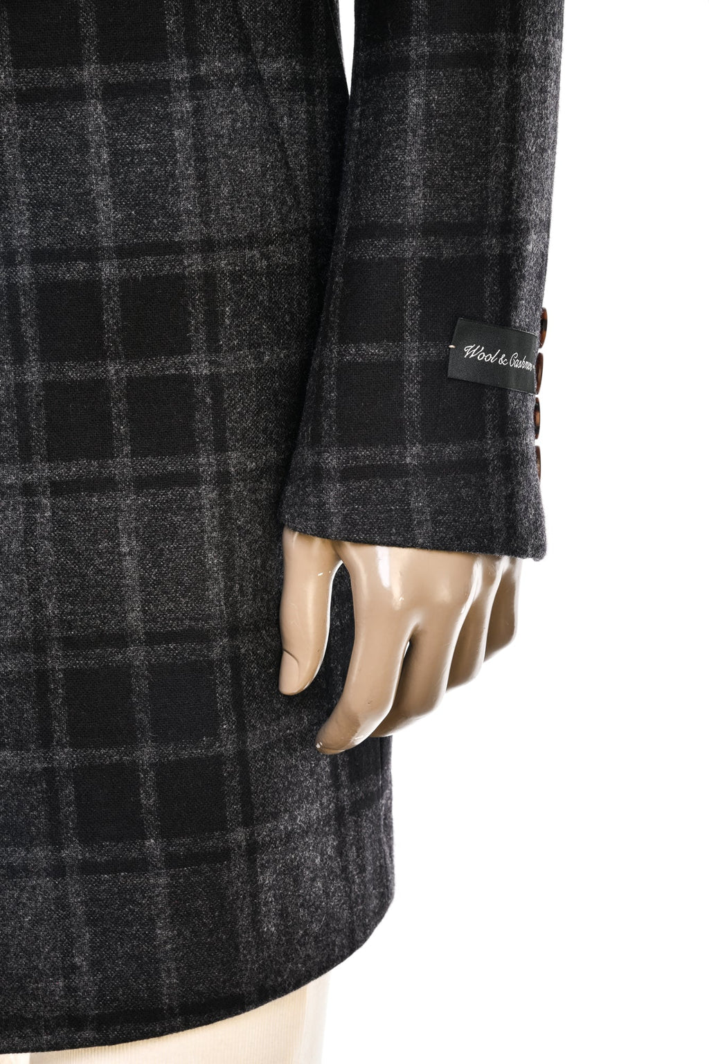 Fiore di Napoli Plaid Wool-Cashmere Overcoat