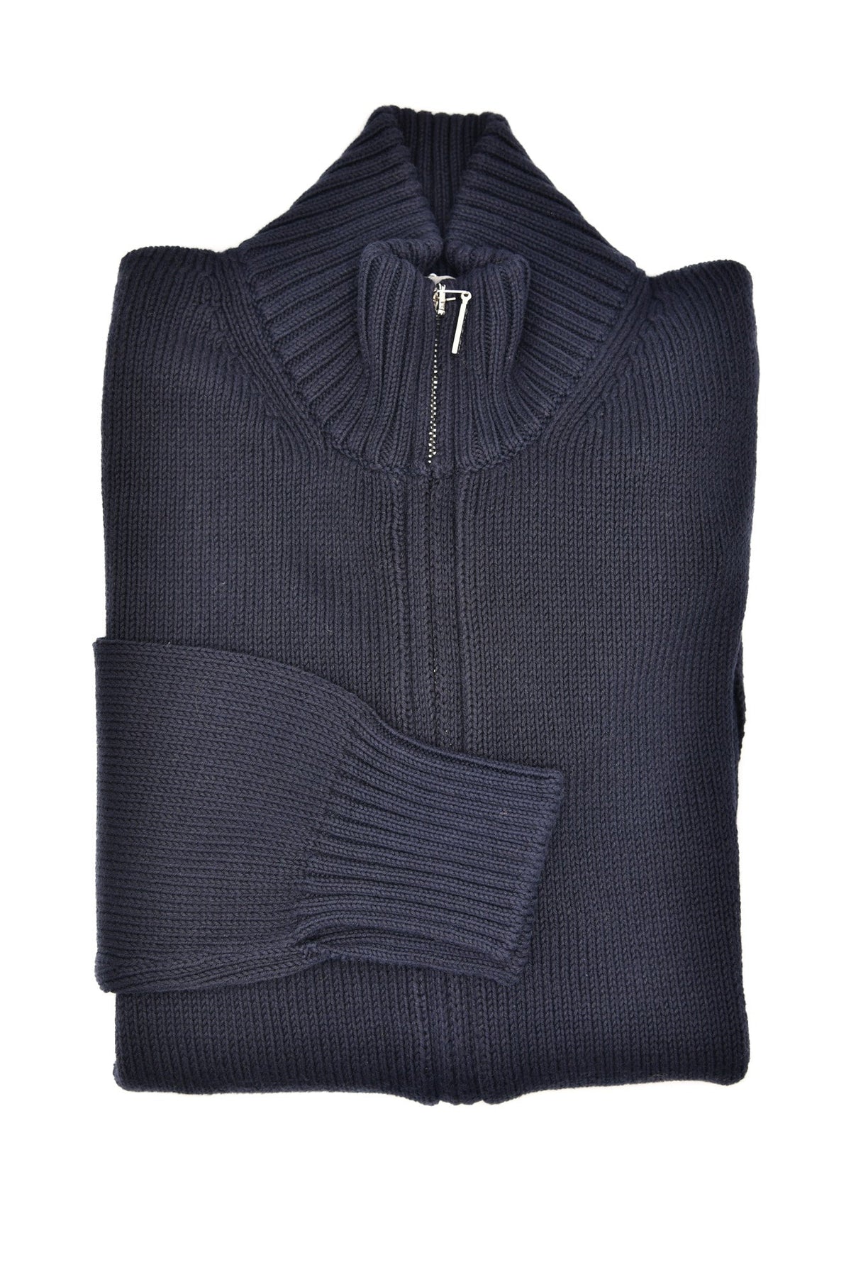 Cruciani Cotton Zip-Up Sweater