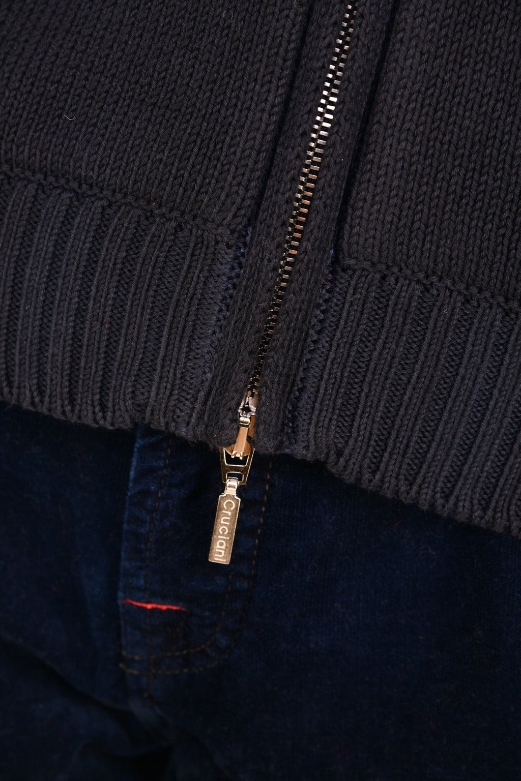 Cruciani Cotton Zip-Up Sweater