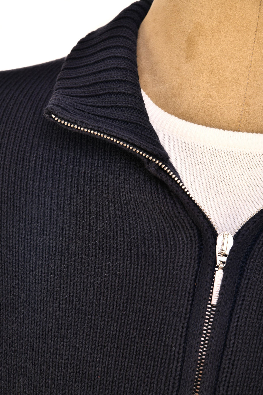 Cruciani Cotton Zip-Up Sweater