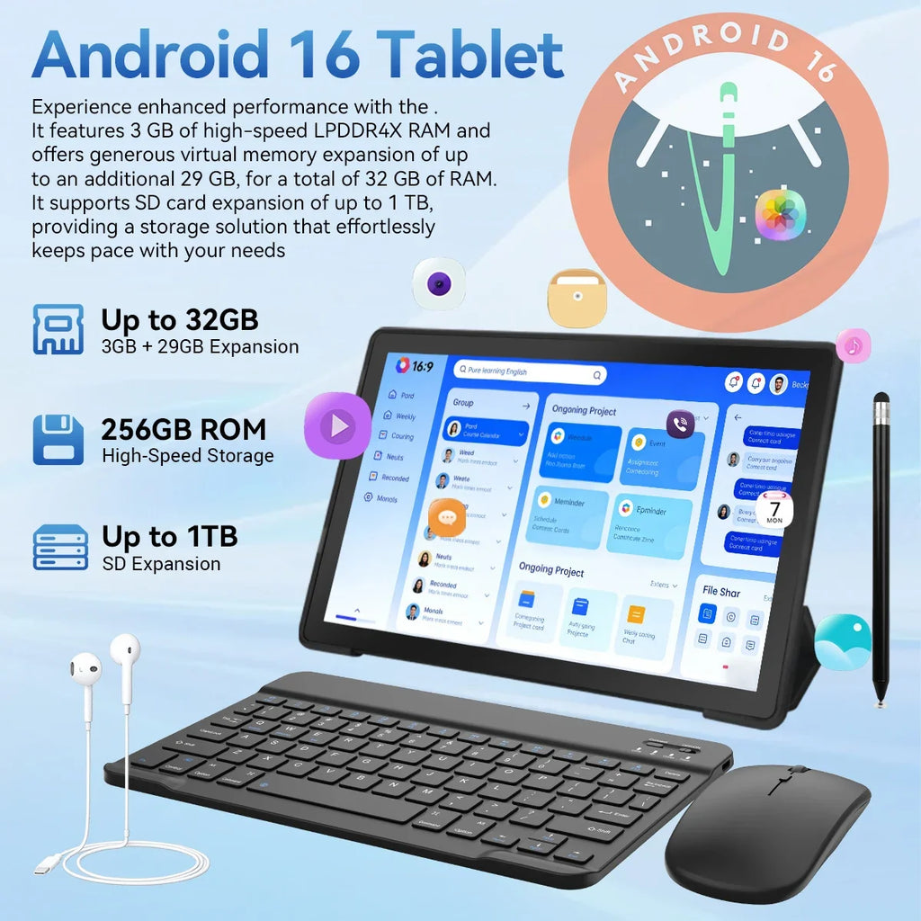 11 Inch Tablet PC K6prol A333 Processor Android 16 32gb(3+29gb) RAM